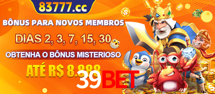 Anúncio dos benefícios para Membro VIP Sênior na plataforma 39BET, incluindo bônus promocionais, semanais e mensais, ilustrado com o personagem Fortune Tiger.